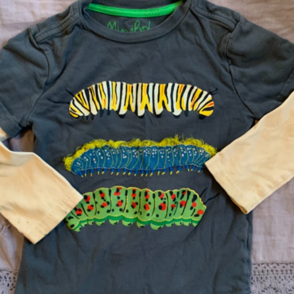 Mini Boden Applique Long-Sleeve T-Shirt Sz 5-6